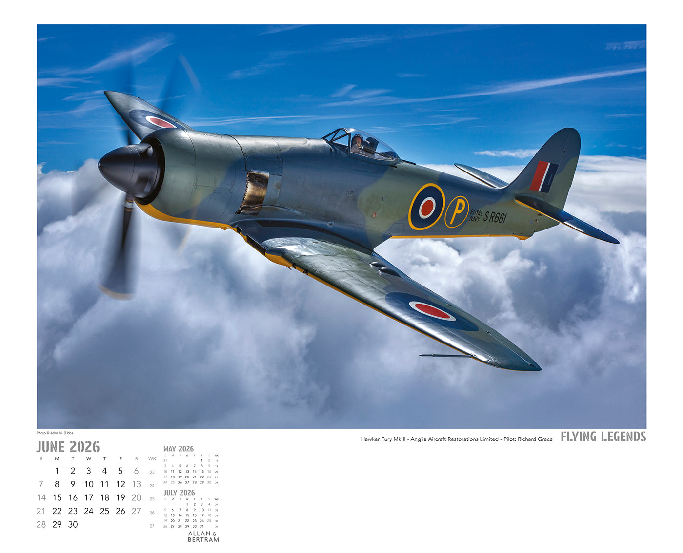 Flying Legends Wall Calendar