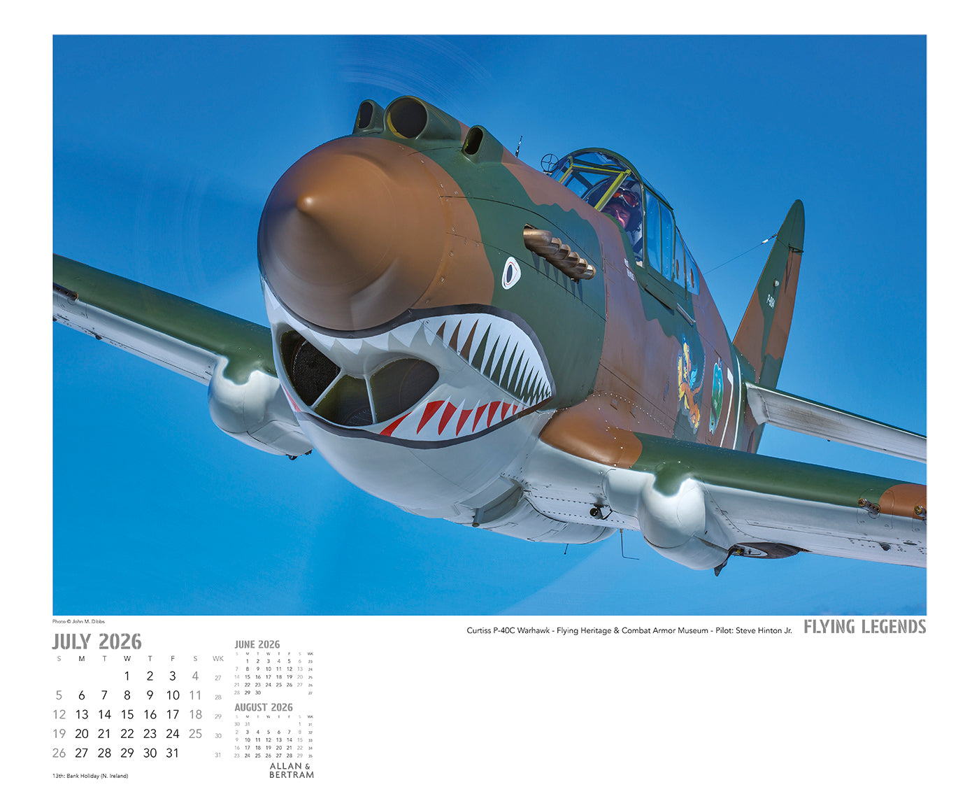 Flying Legends Wall Calendar