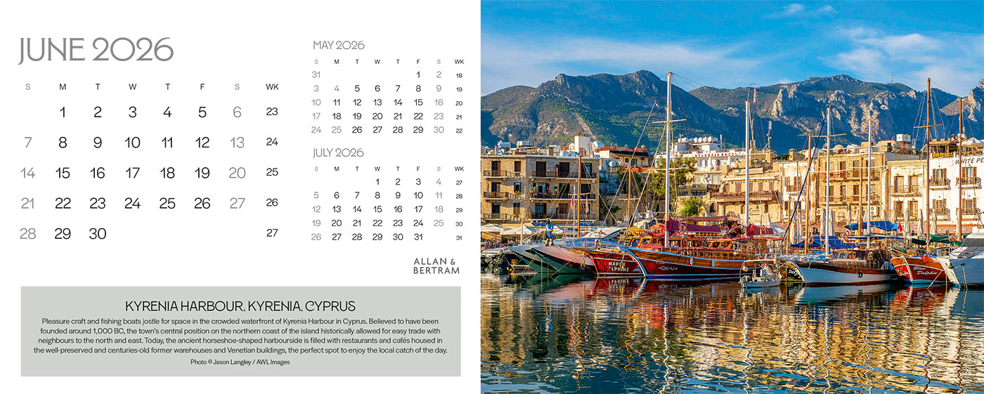 The Grand Tour Desk Calendar