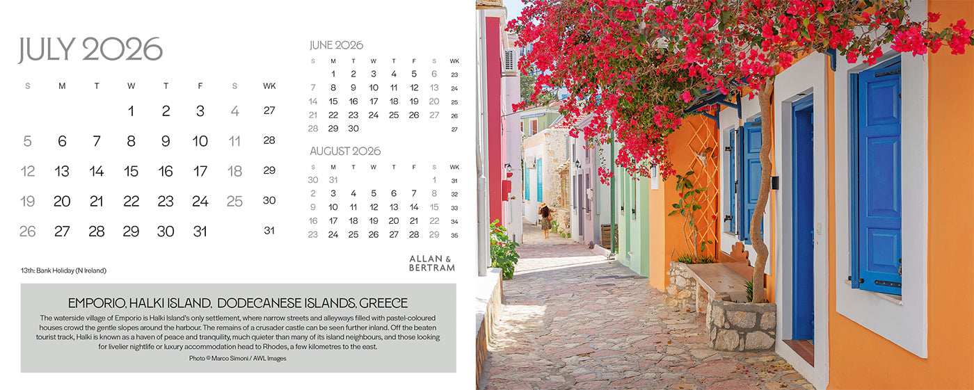 The Grand Tour Desk Calendar