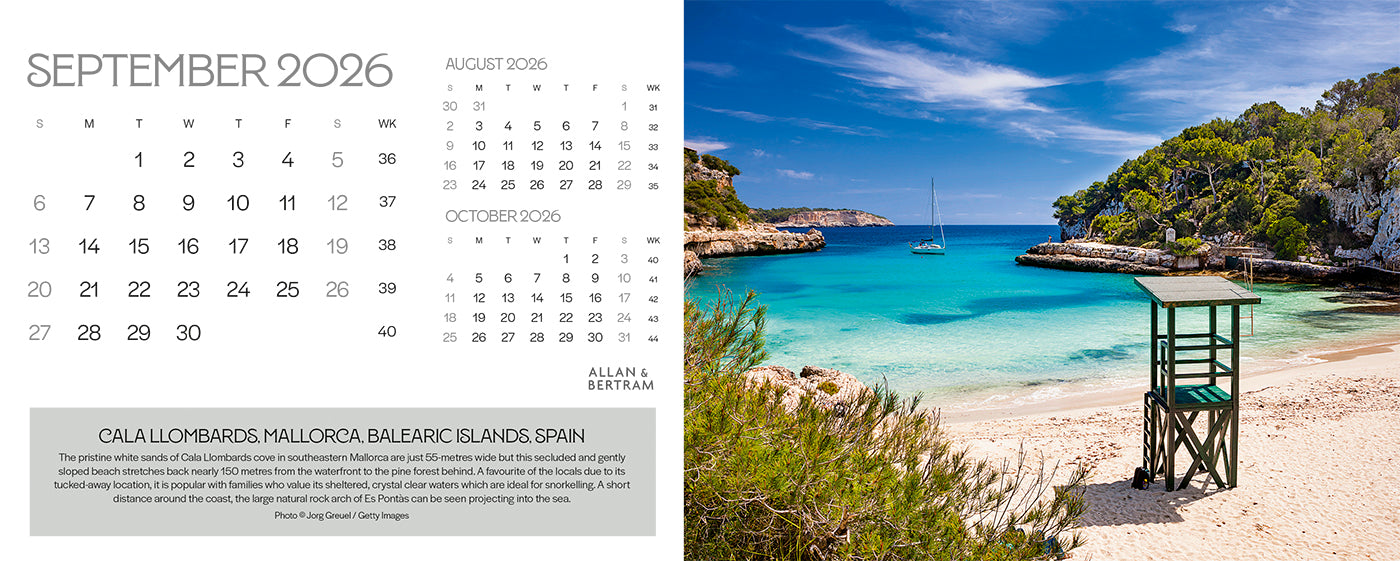 The Grand Tour Desk Calendar