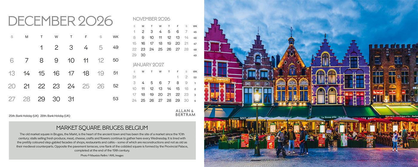 The Grand Tour Desk Calendar