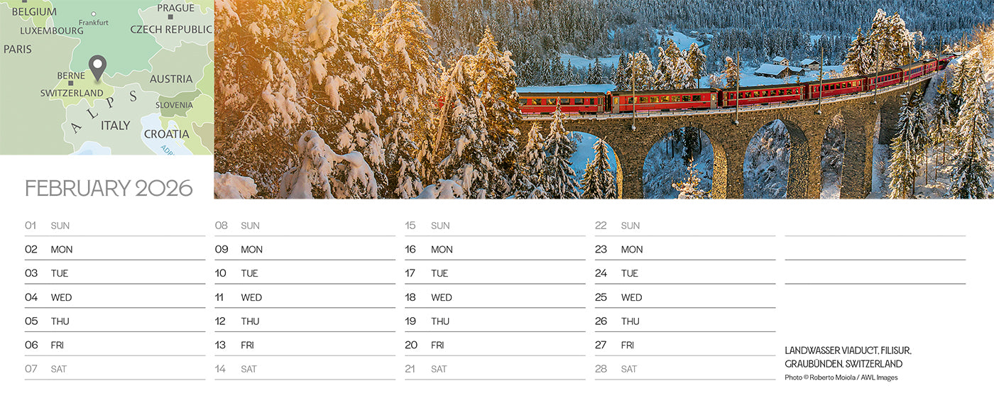 The Grand Tour Desk Calendar