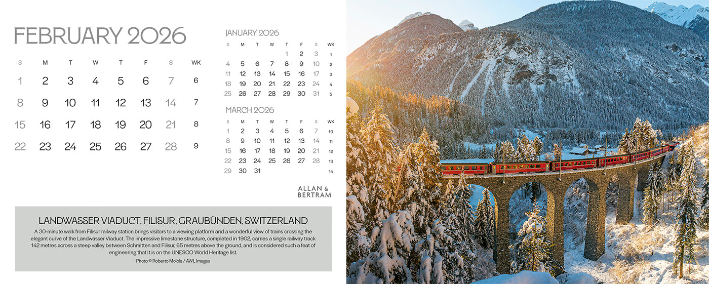 The Grand Tour Desk Calendar