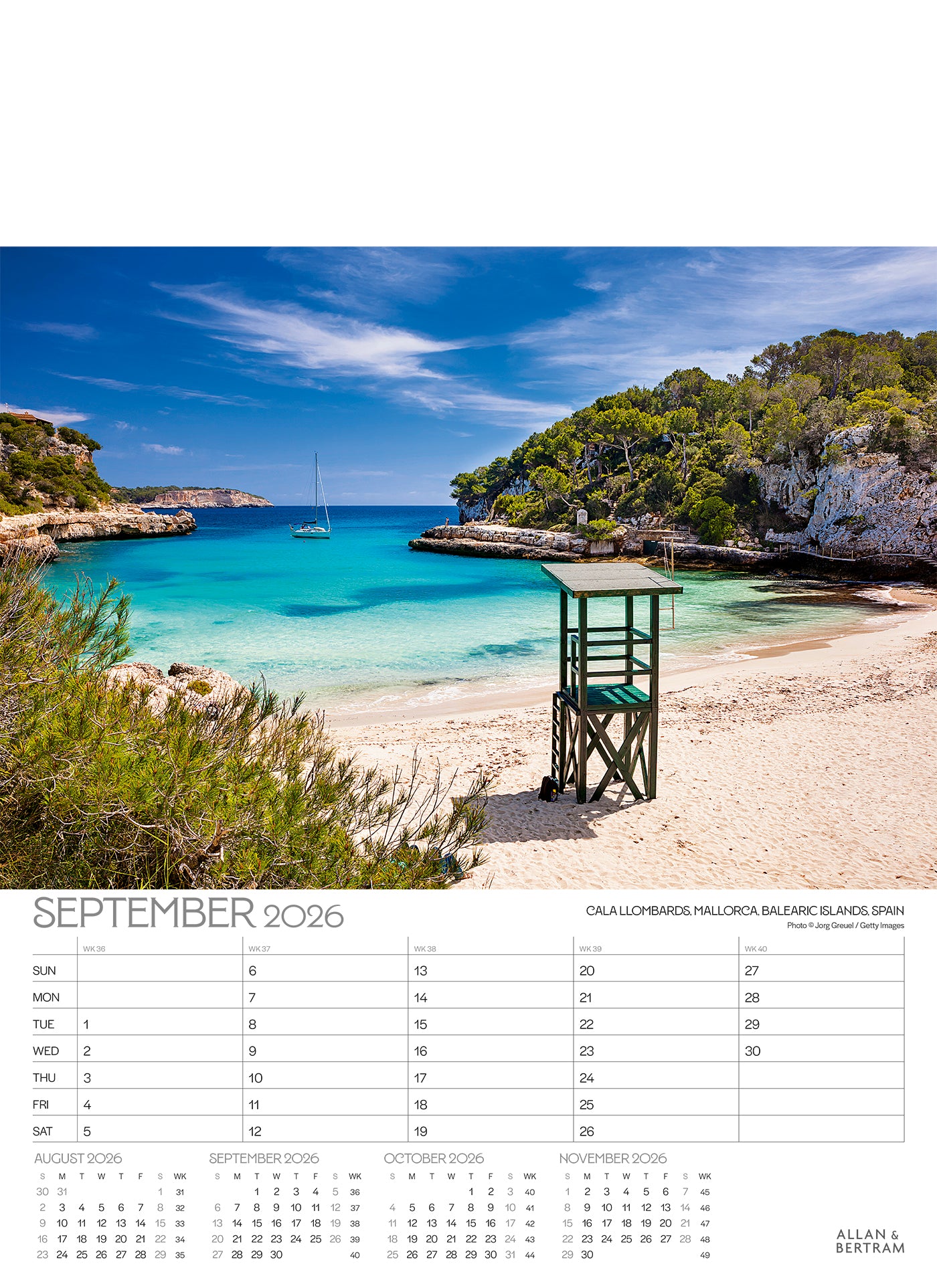 The Grand Tour Junior Wall Calendar