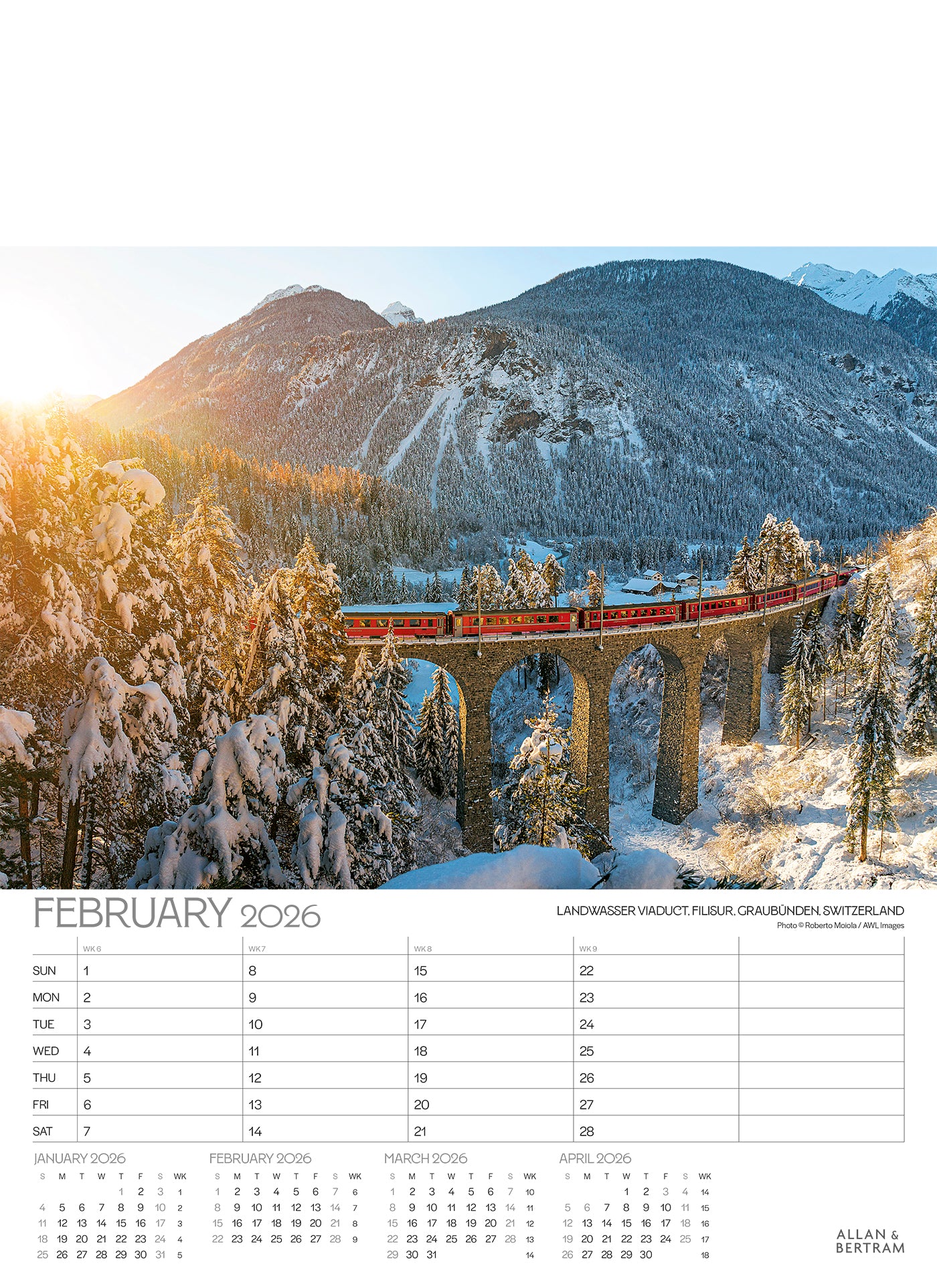 The Grand Tour Junior Wall Calendar