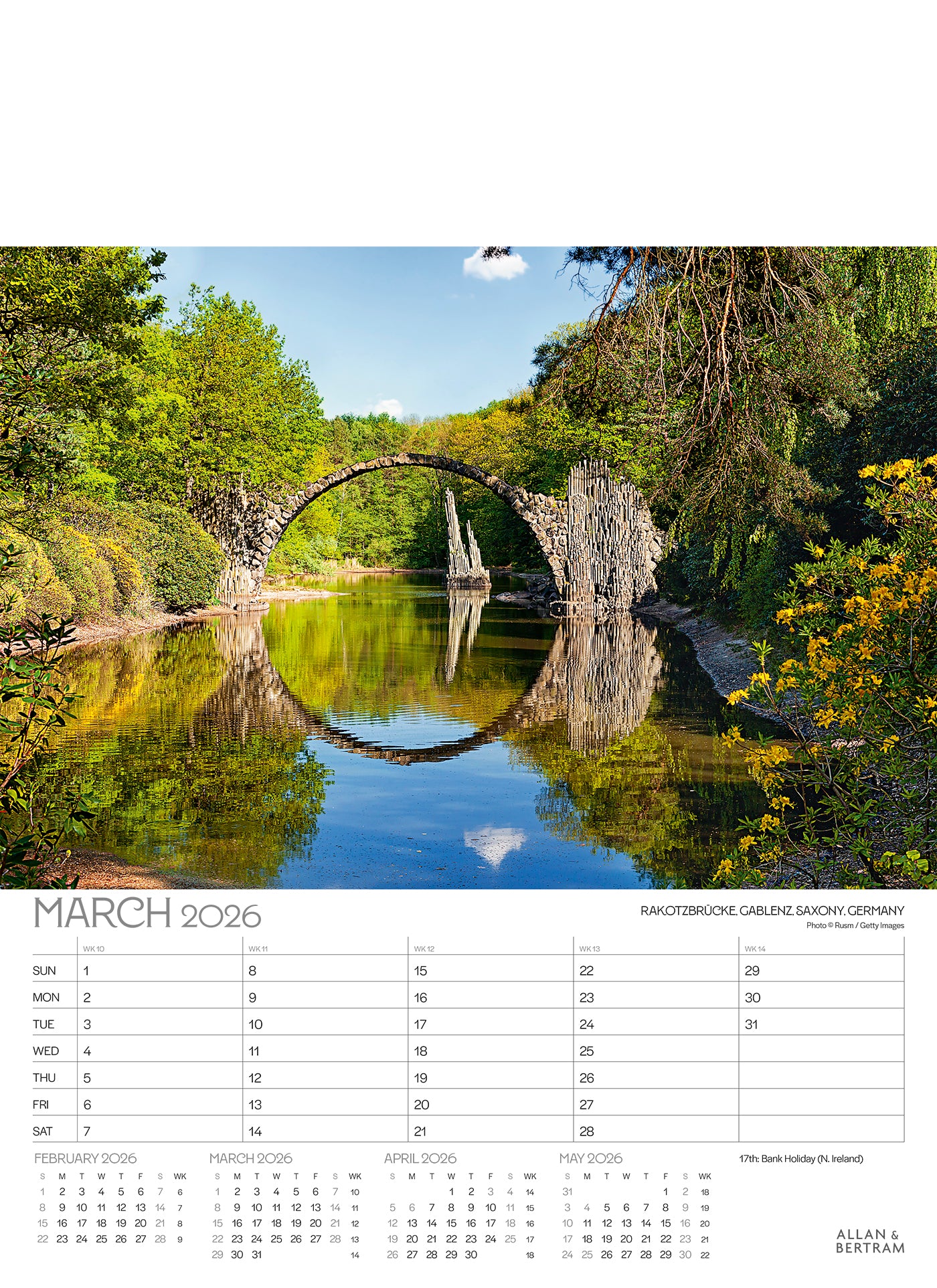 The Grand Tour Junior Wall Calendar