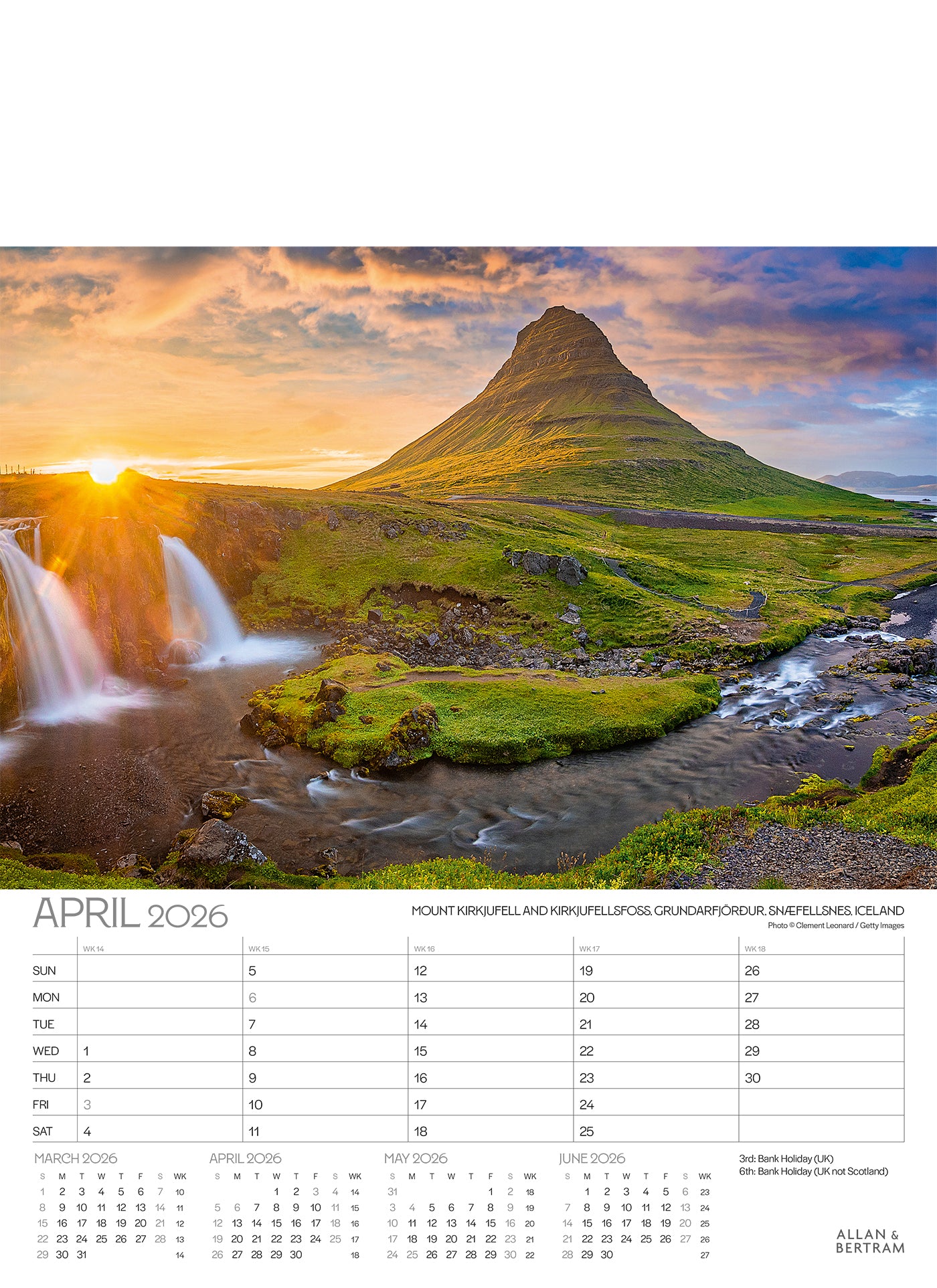 The Grand Tour Junior Wall Calendar