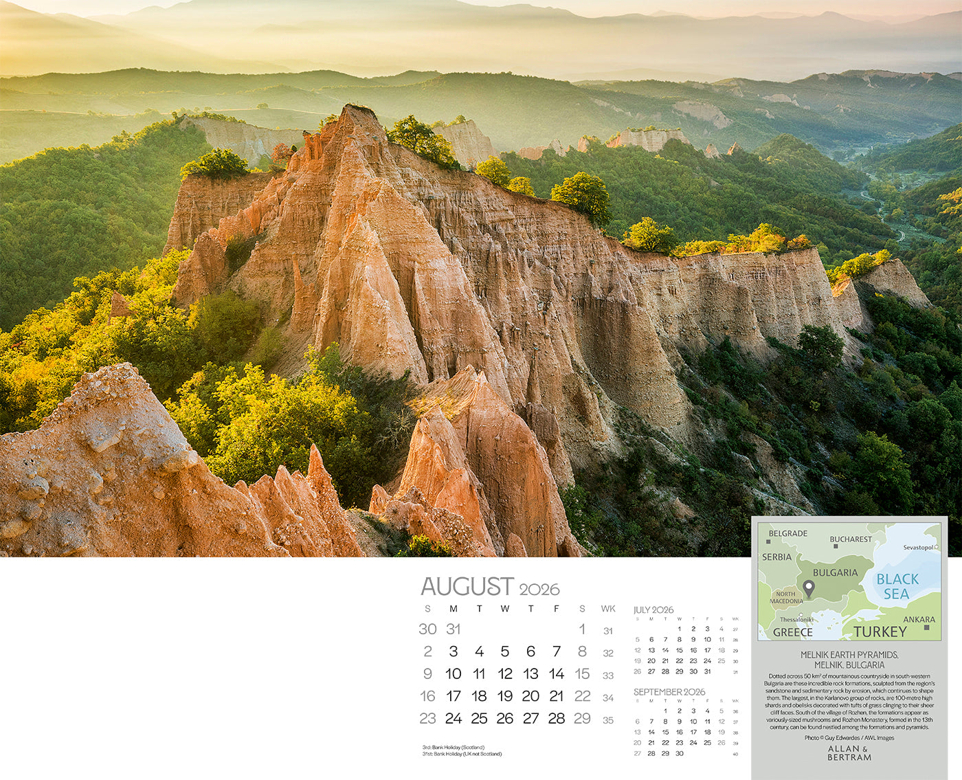 The Grand Tour Wall Calendar