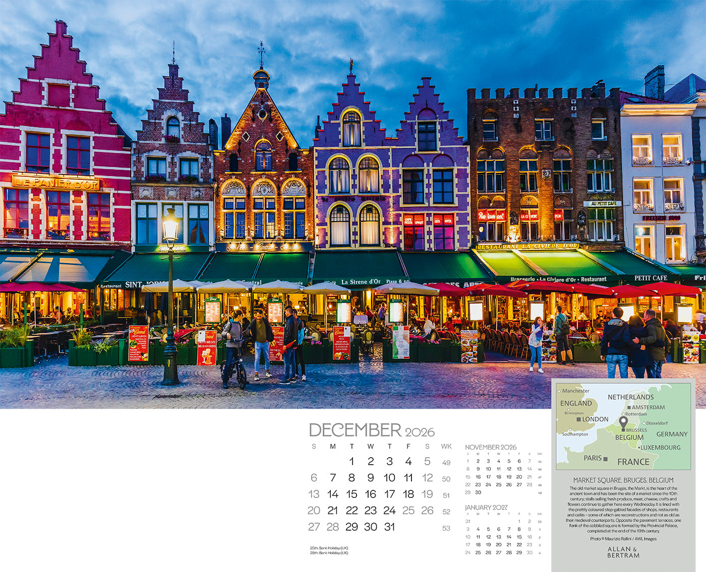 The Grand Tour Wall Calendar