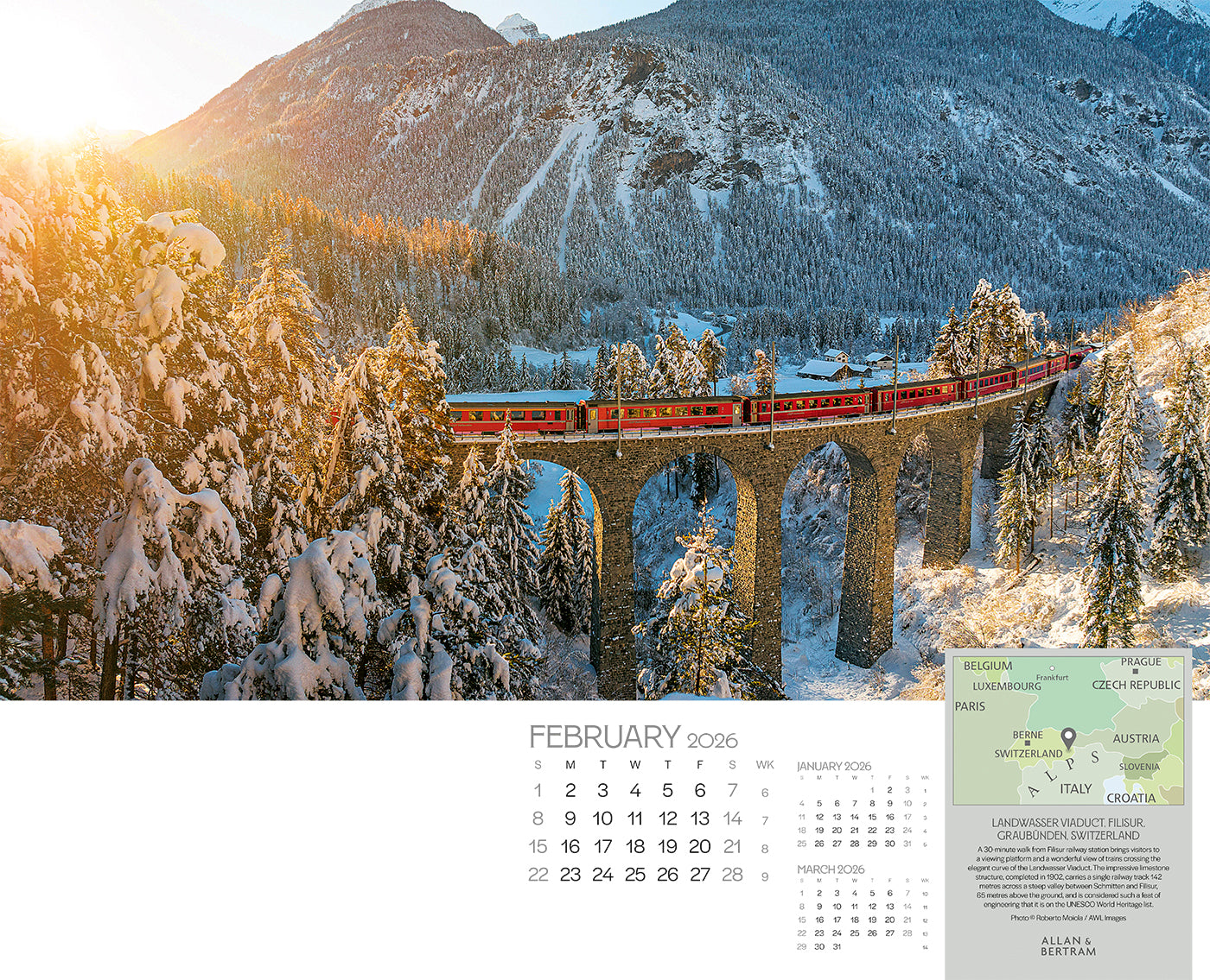 The Grand Tour Wall Calendar
