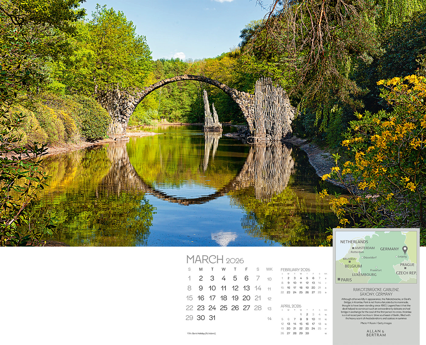 The Grand Tour Wall Calendar
