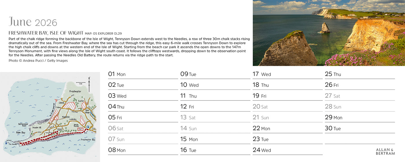 Great Britain Desk Calendar