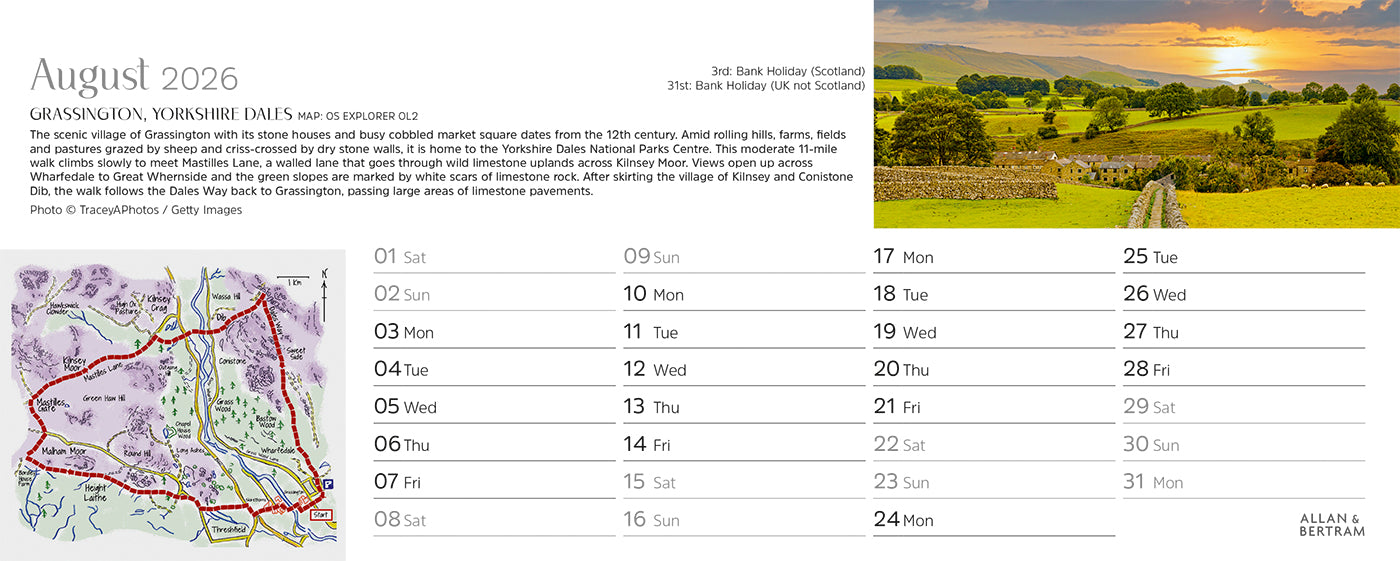 Great Britain Desk Calendar