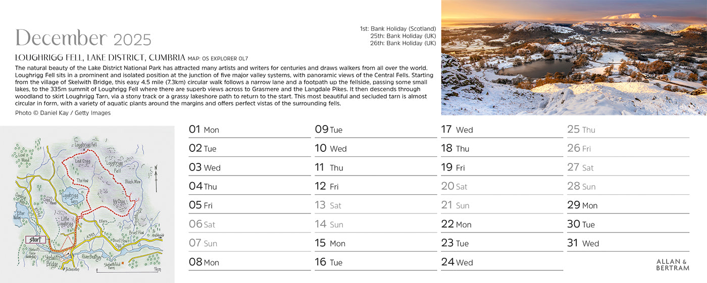 Great Britain Desk Calendar