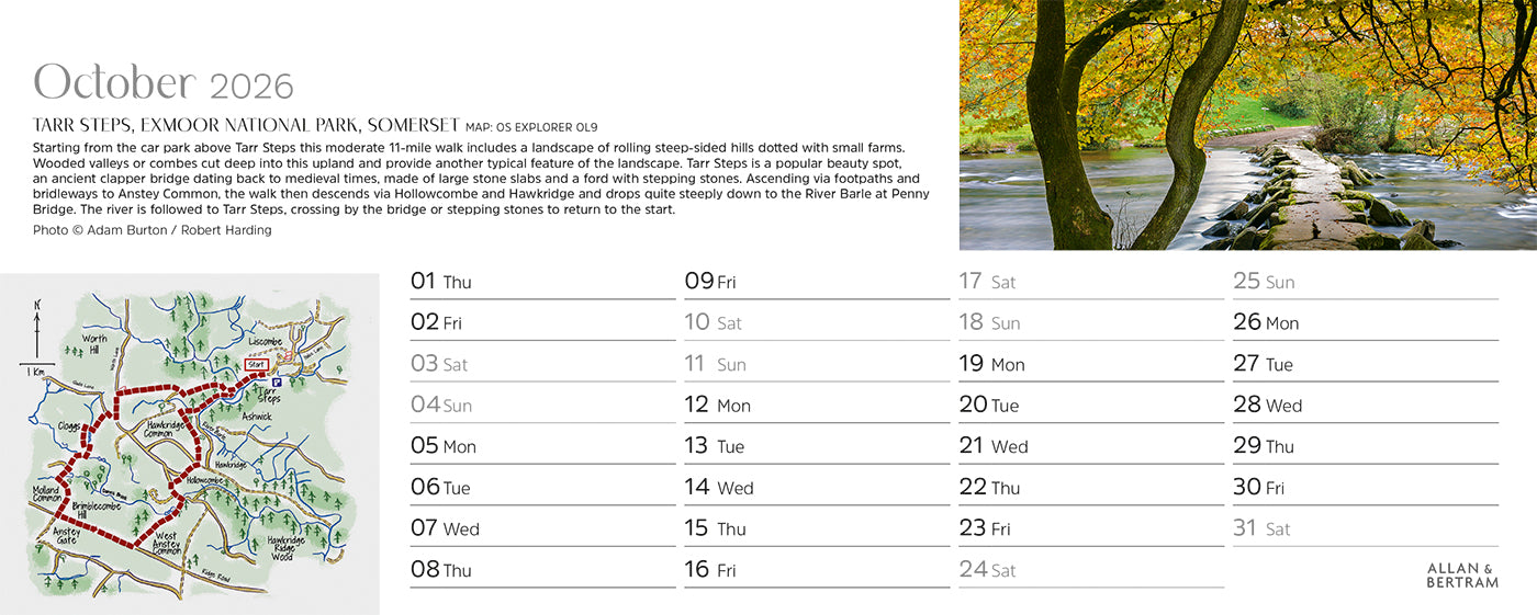 Great Britain Desk Calendar