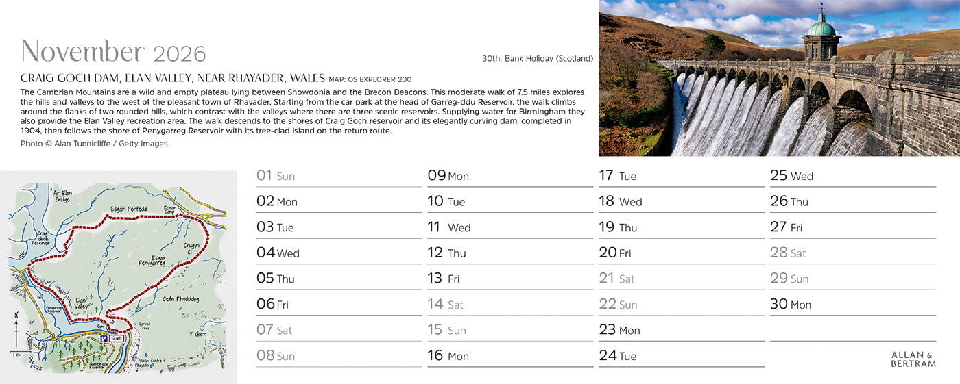 Great Britain Desk Calendar