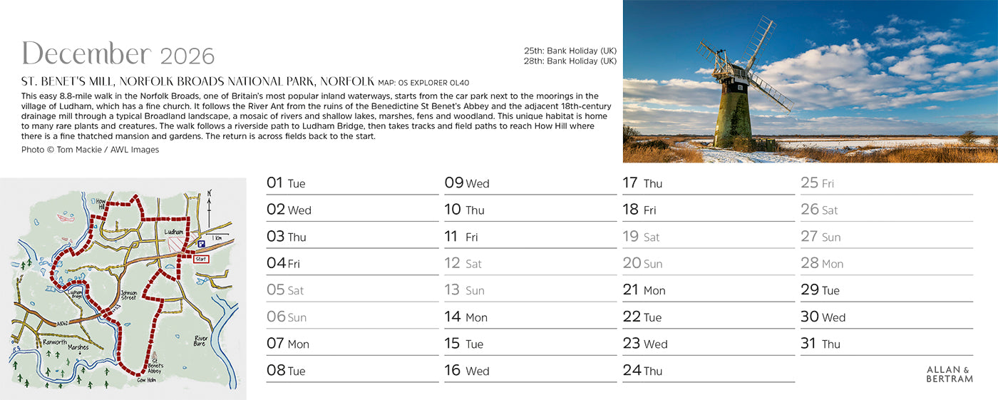 Great Britain Desk Calendar