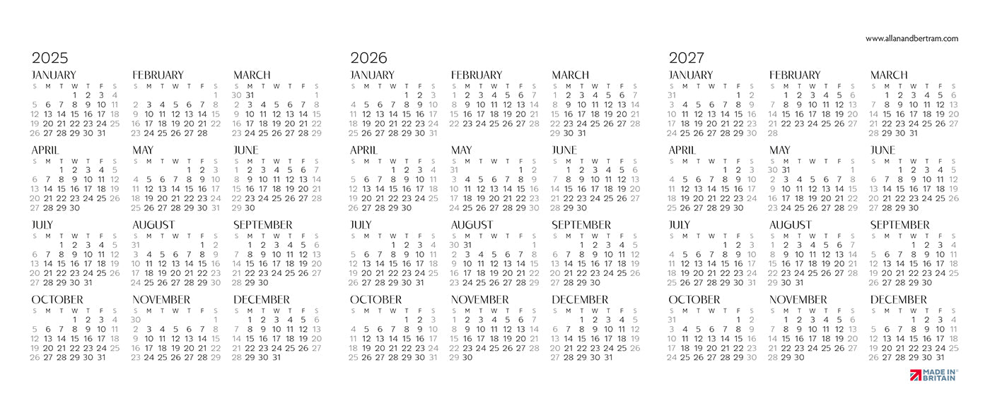 Great Britain Desk Calendar