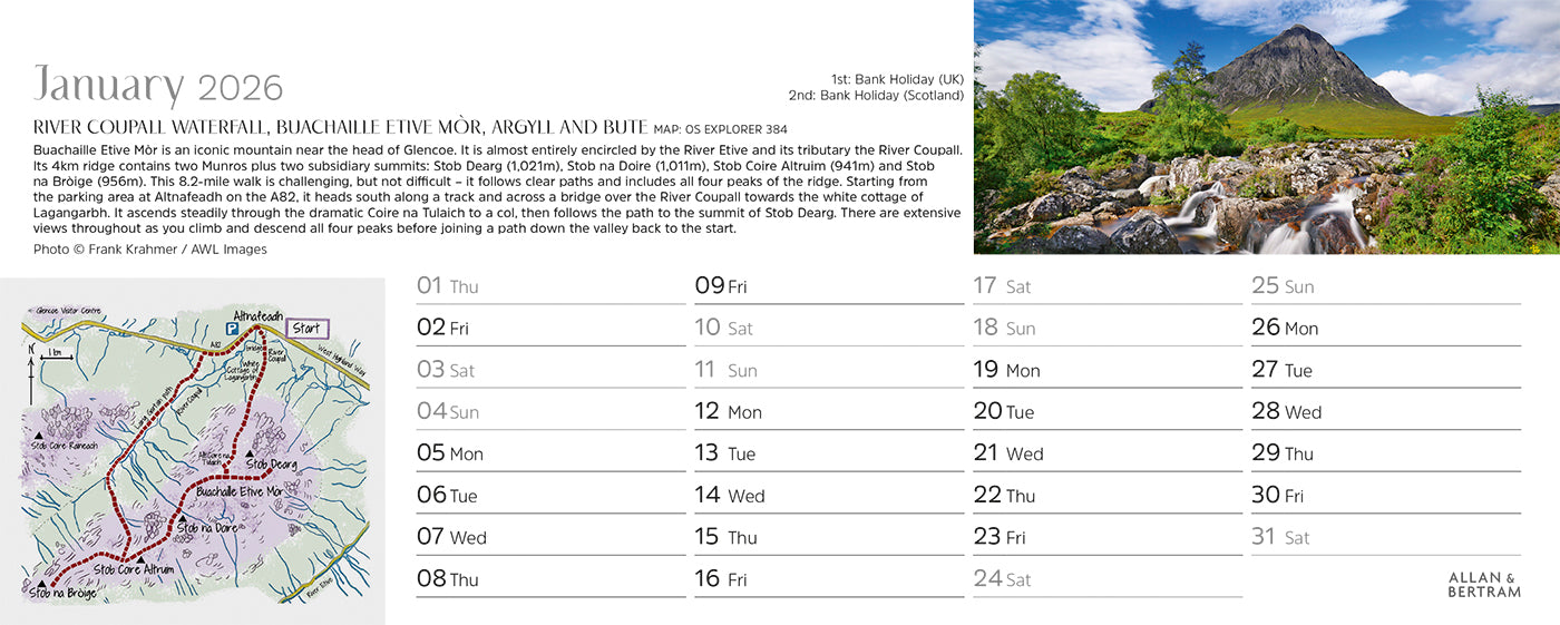 Great Britain Desk Calendar