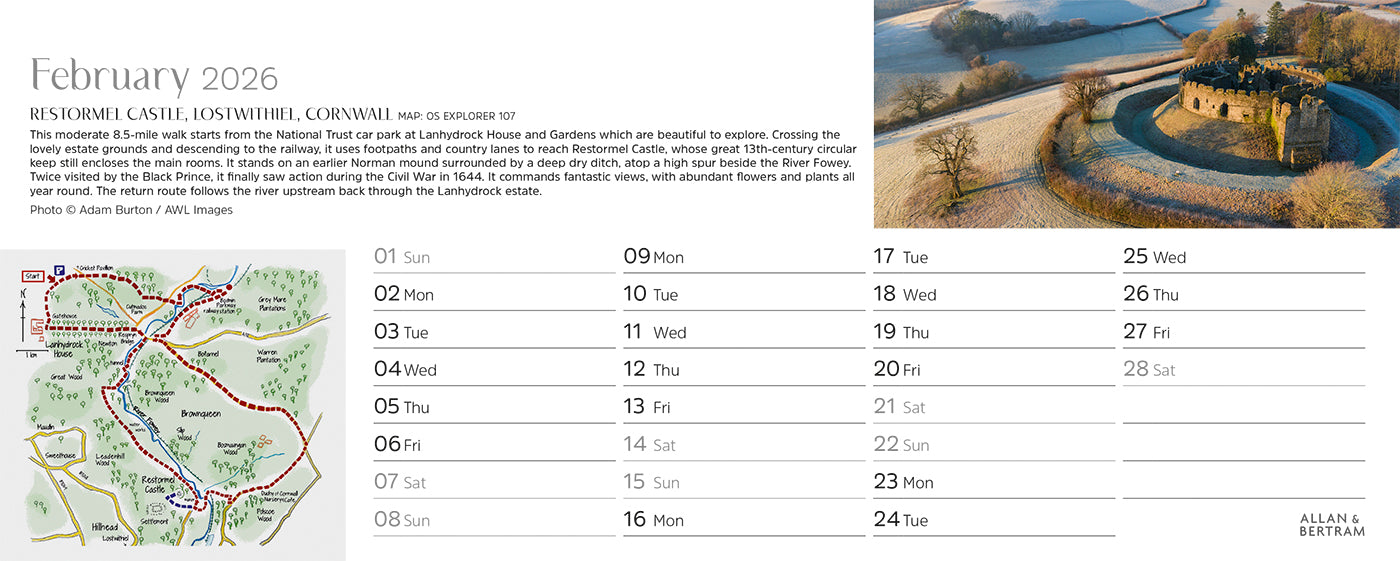 Great Britain Desk Calendar