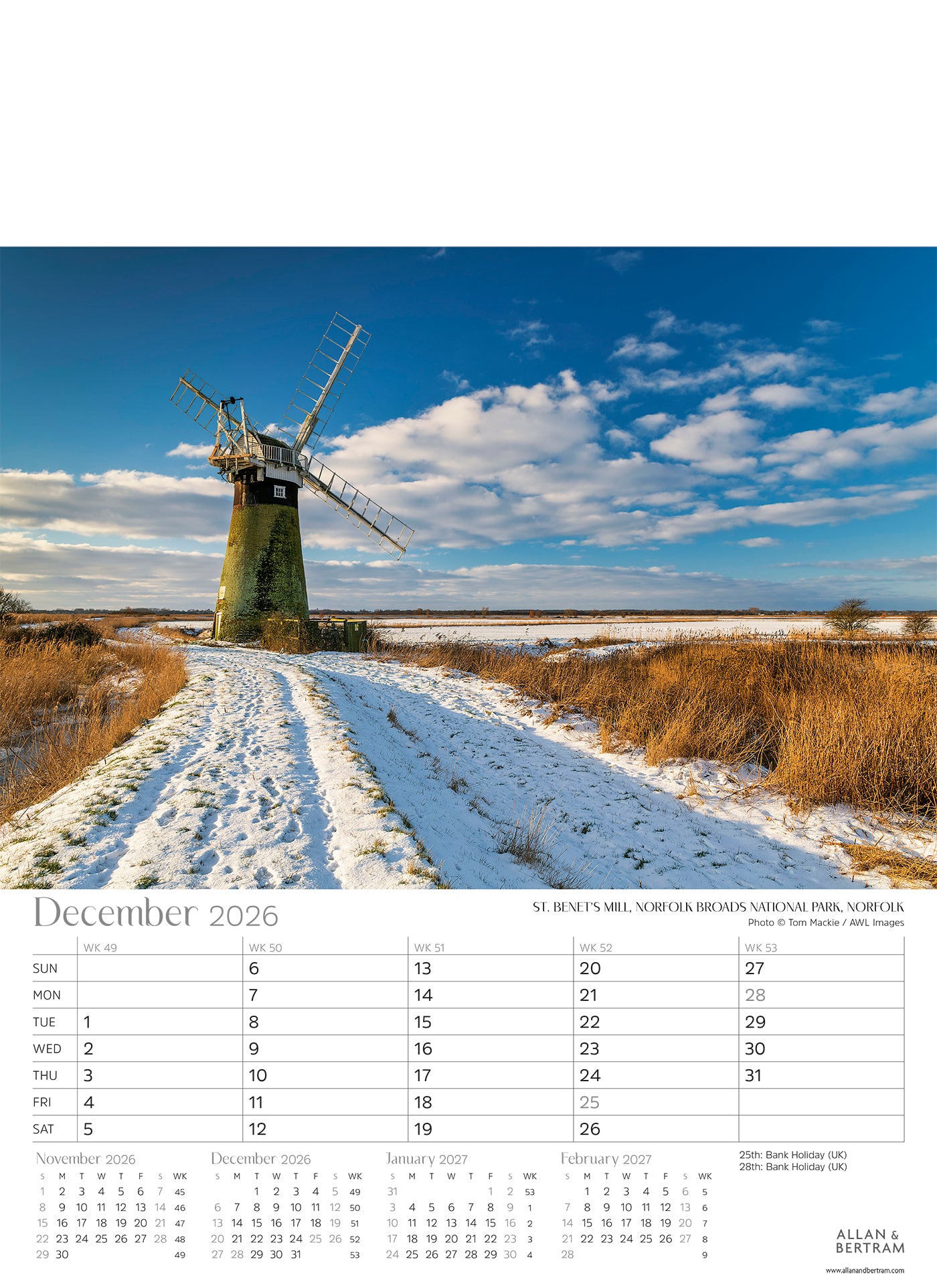 Great Britain Junior Wall Calendar