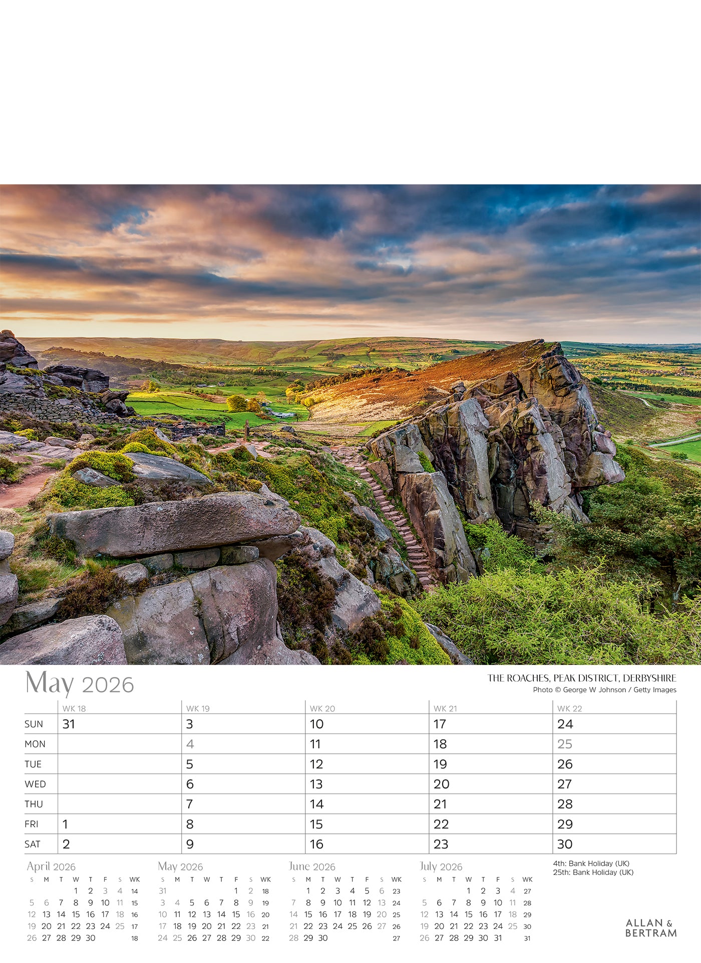 Great Britain Junior Wall Calendar