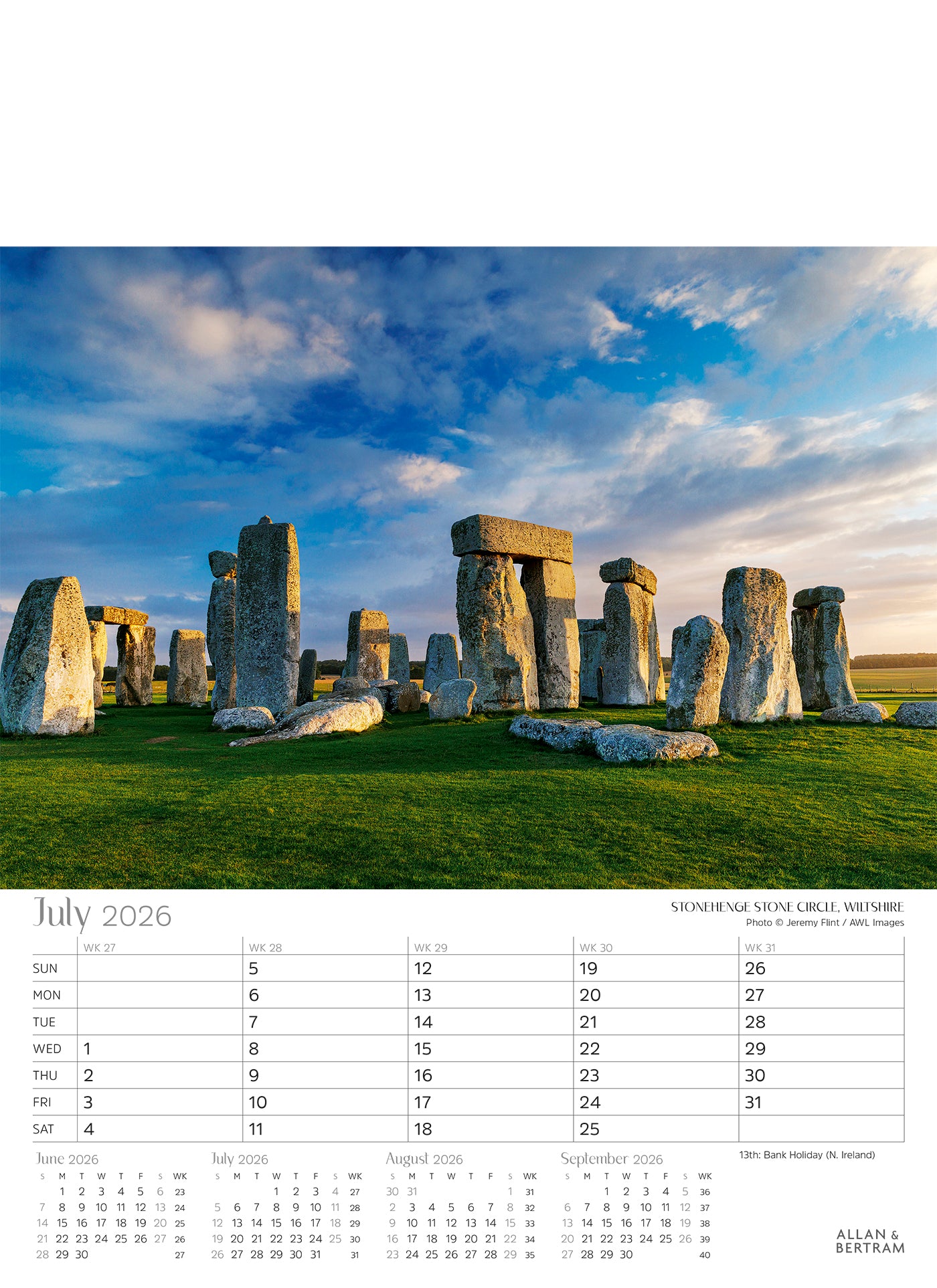 Great Britain Junior Wall Calendar