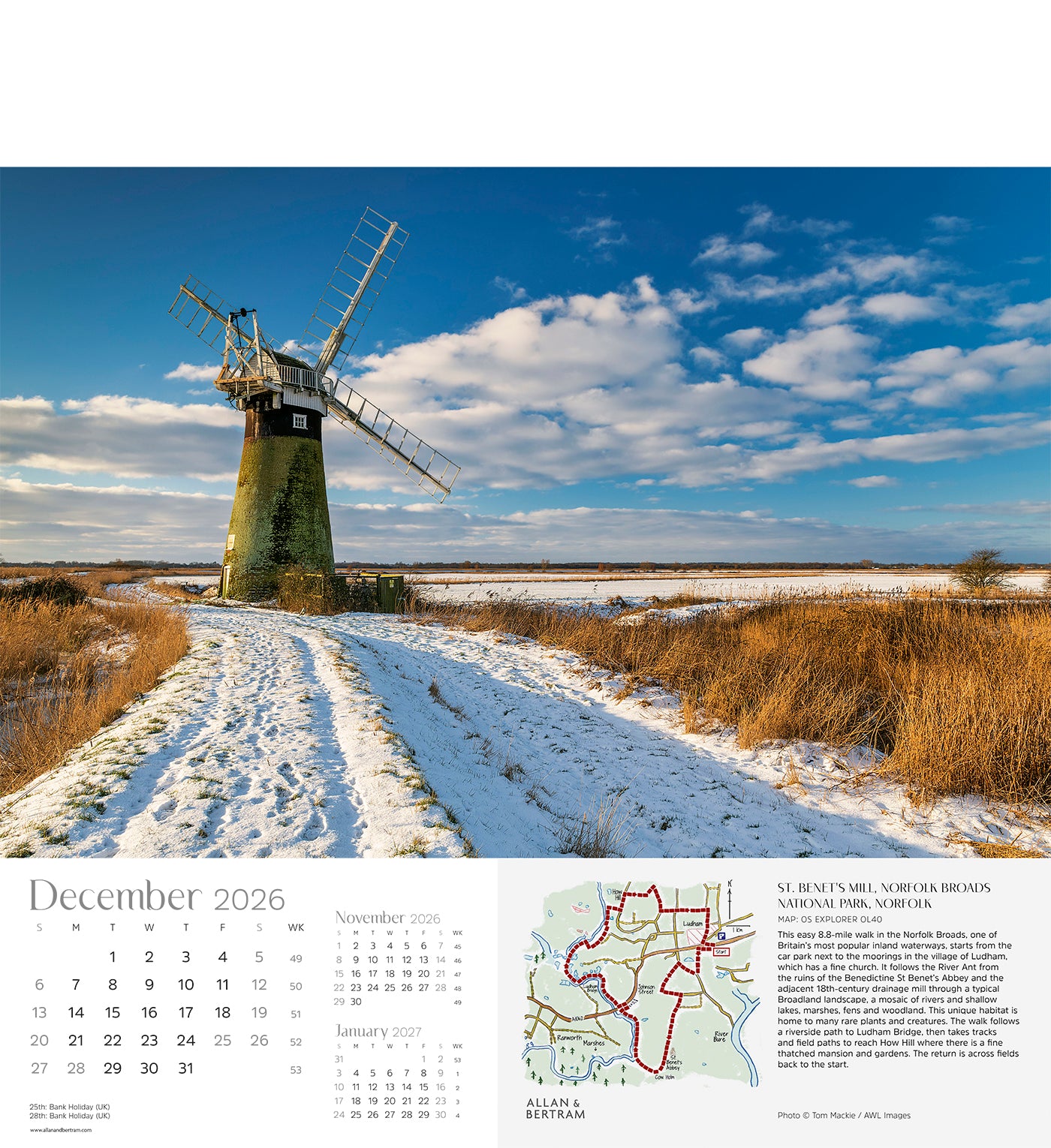 Great Britain Wall Calendar