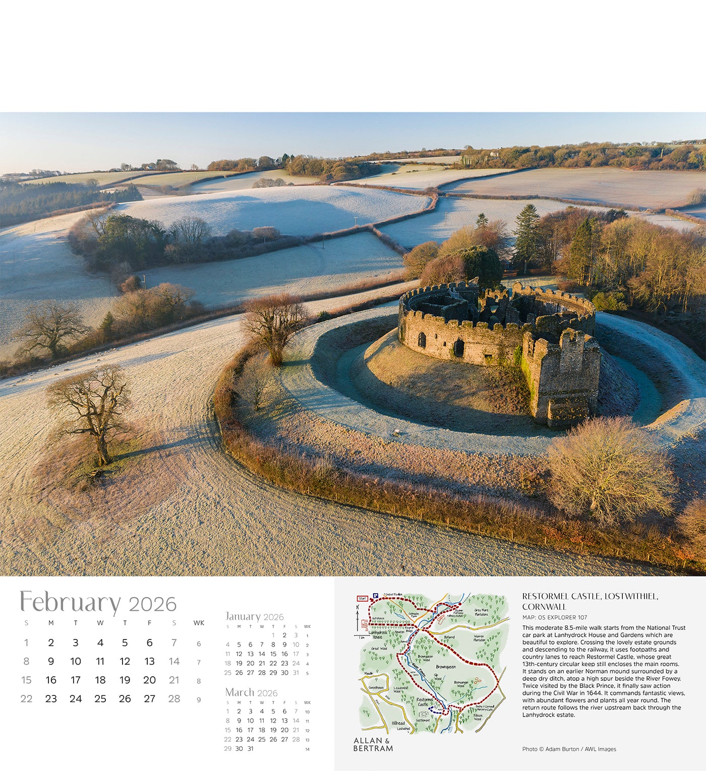 Great Britain Wall Calendar