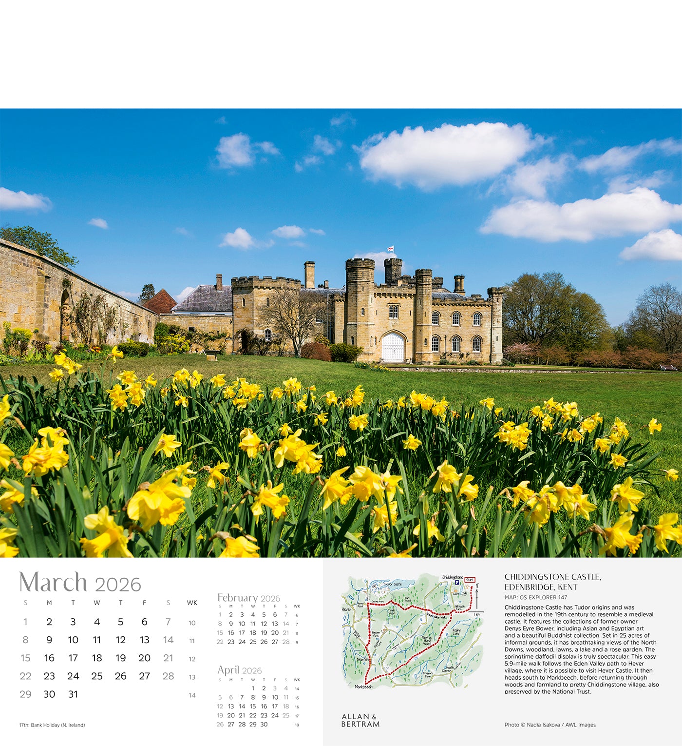 Great Britain Wall Calendar