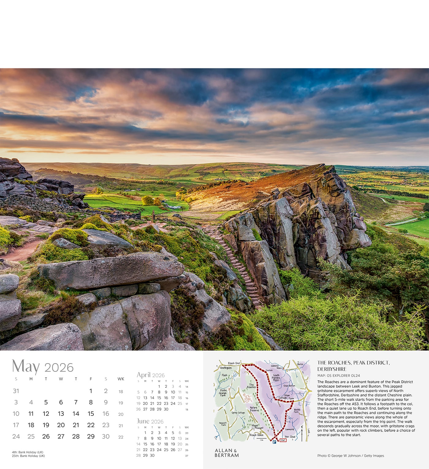 Great Britain Wall Calendar