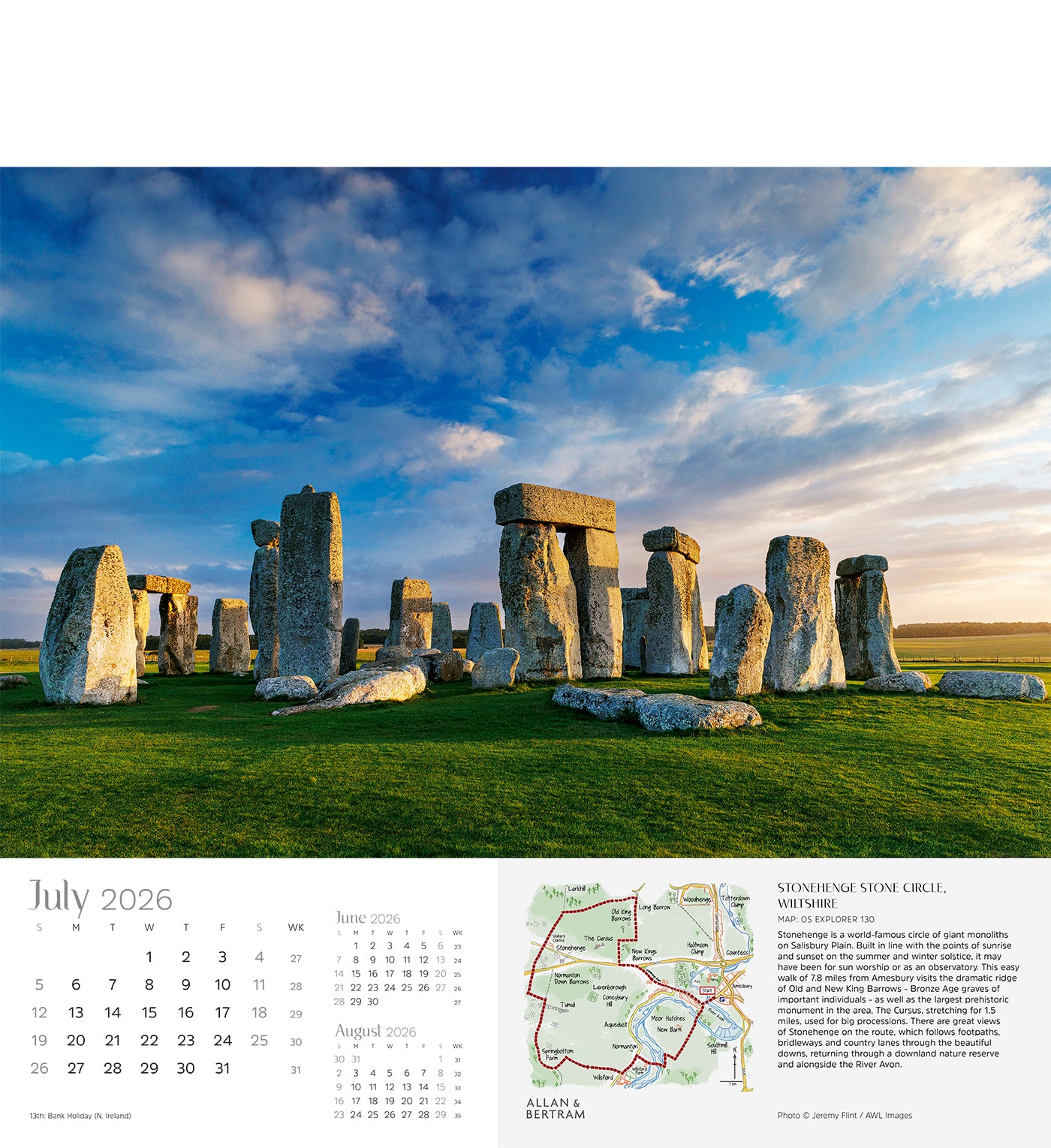Great Britain Wall Calendar