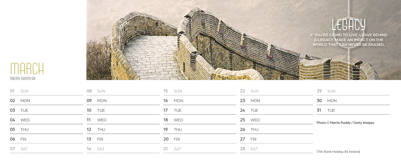 Inspired Thinking Desk Calendar