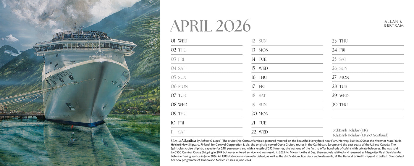 Maritime Gallery Desk Calendar