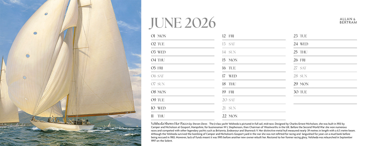 Maritime Gallery Desk Calendar