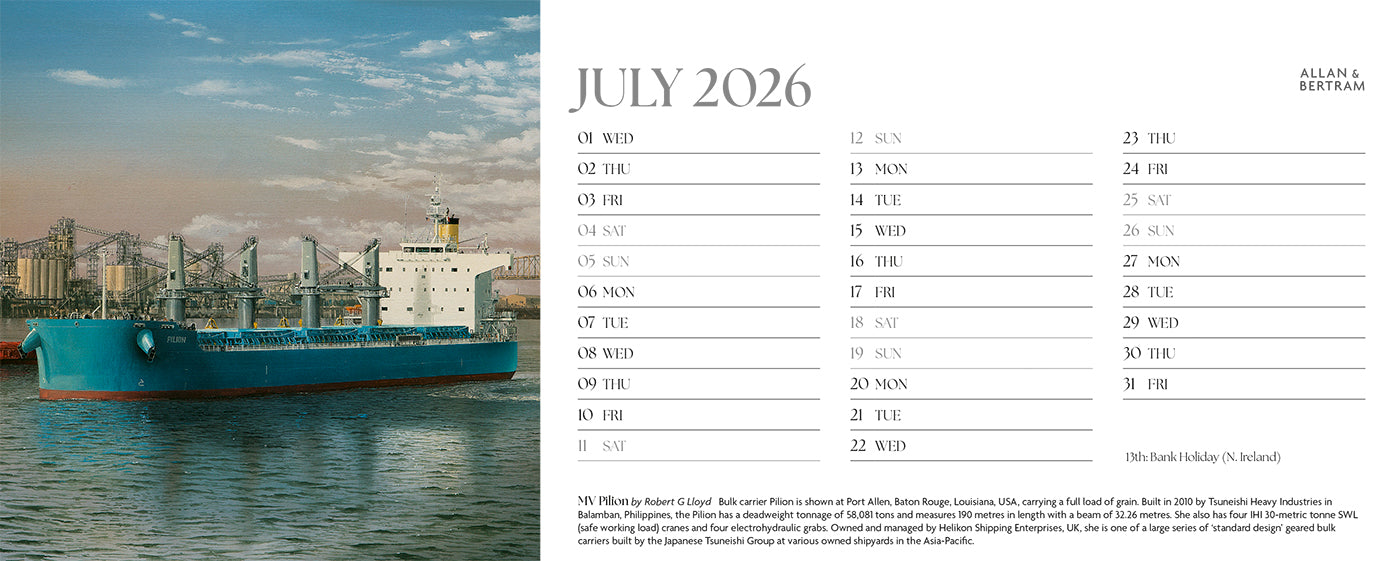Maritime Gallery Desk Calendar