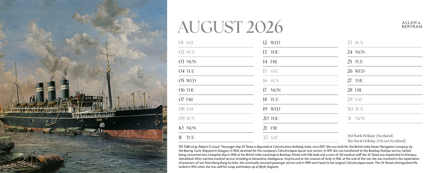 Maritime Gallery Desk Calendar