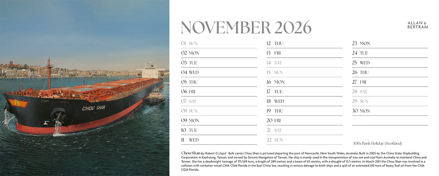 Maritime Gallery Desk Calendar
