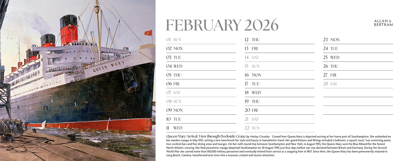 Maritime Gallery Desk Calendar