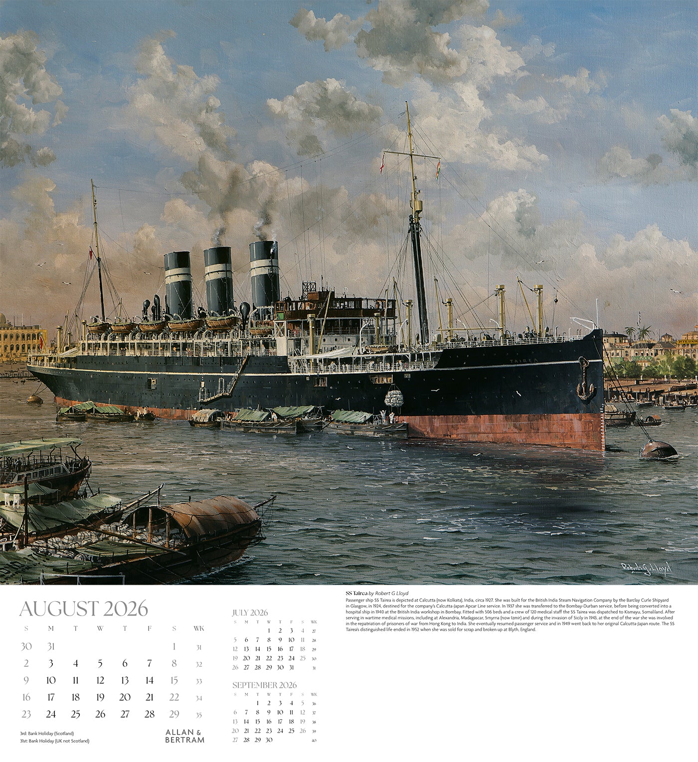 Maritime Gallery Wall Calendar