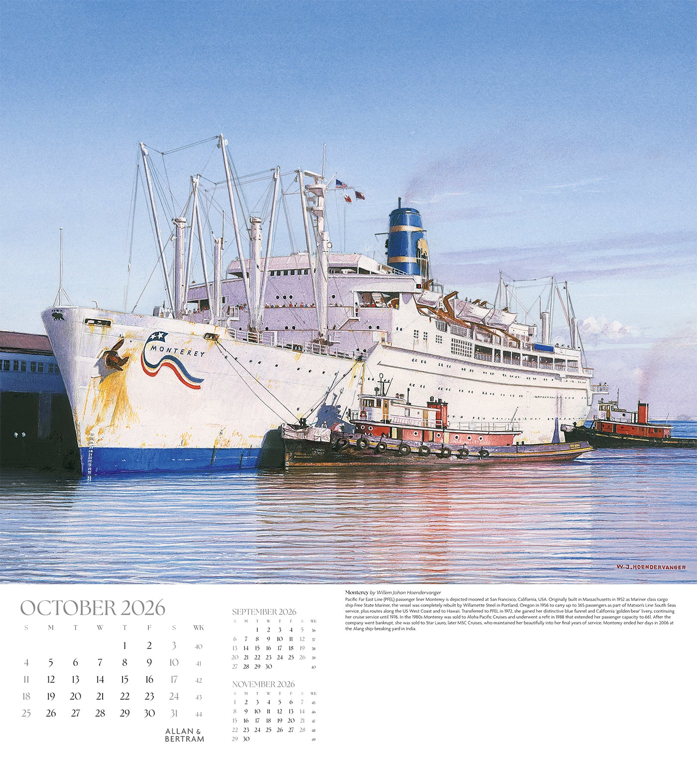 Maritime Gallery Wall Calendar