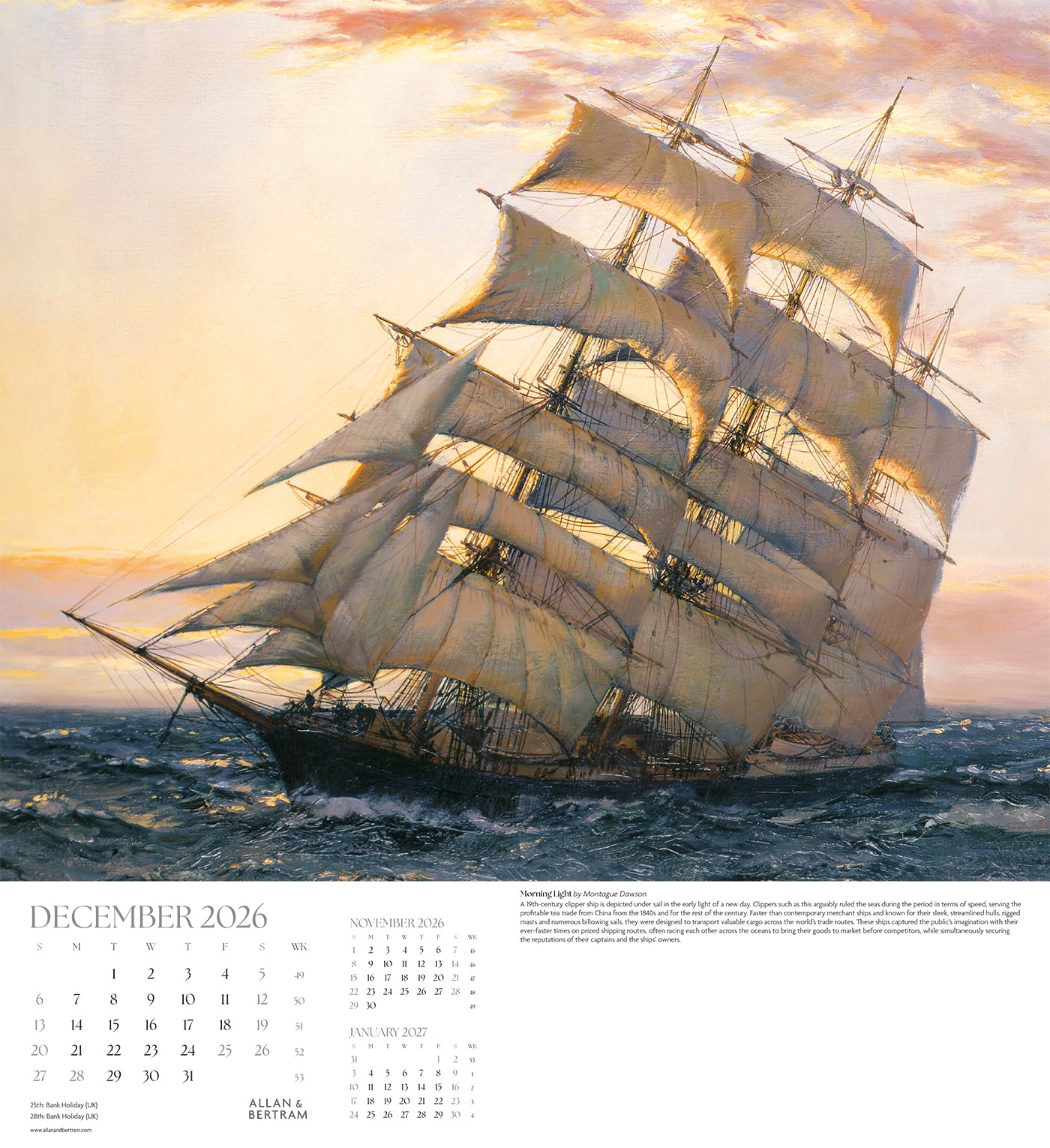 Maritime Gallery Wall Calendar
