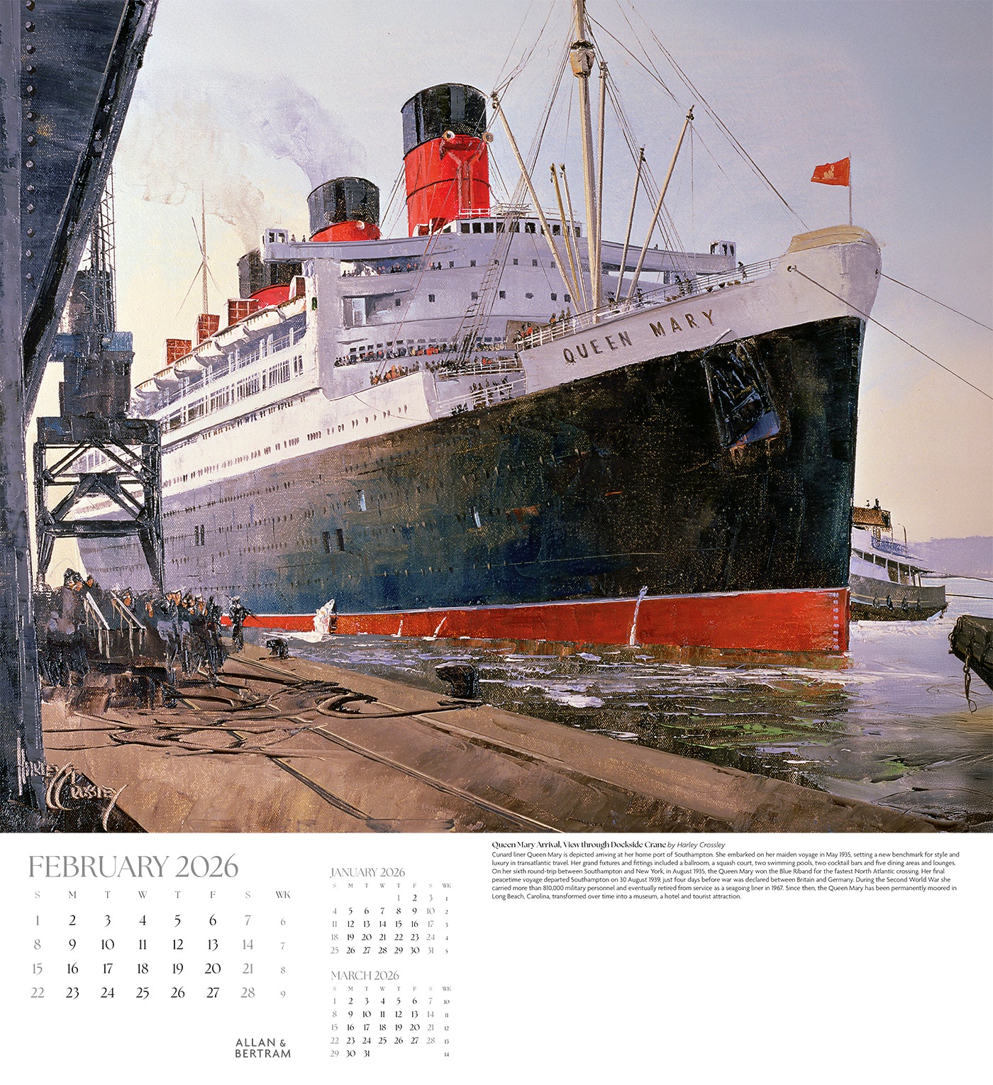 Maritime Gallery Wall Calendar