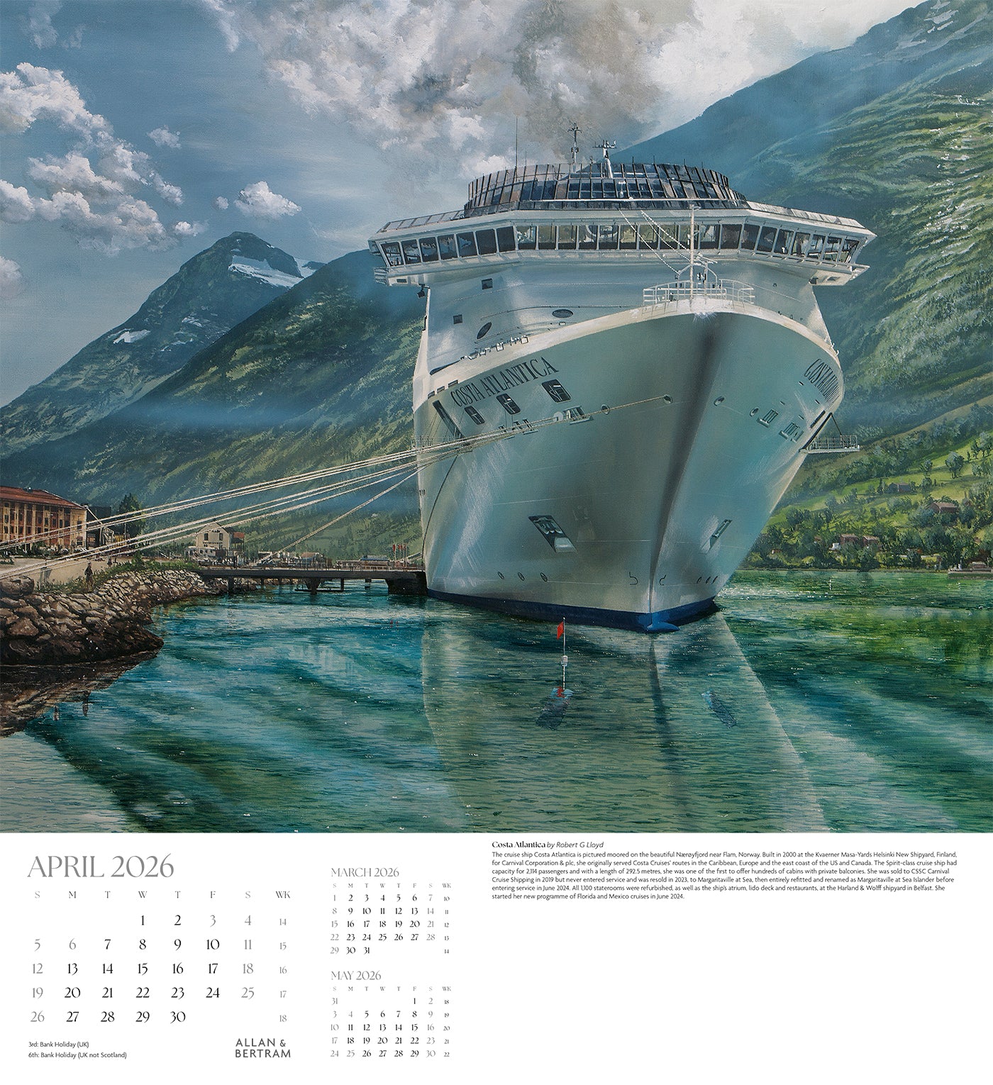 Maritime Gallery Wall Calendar