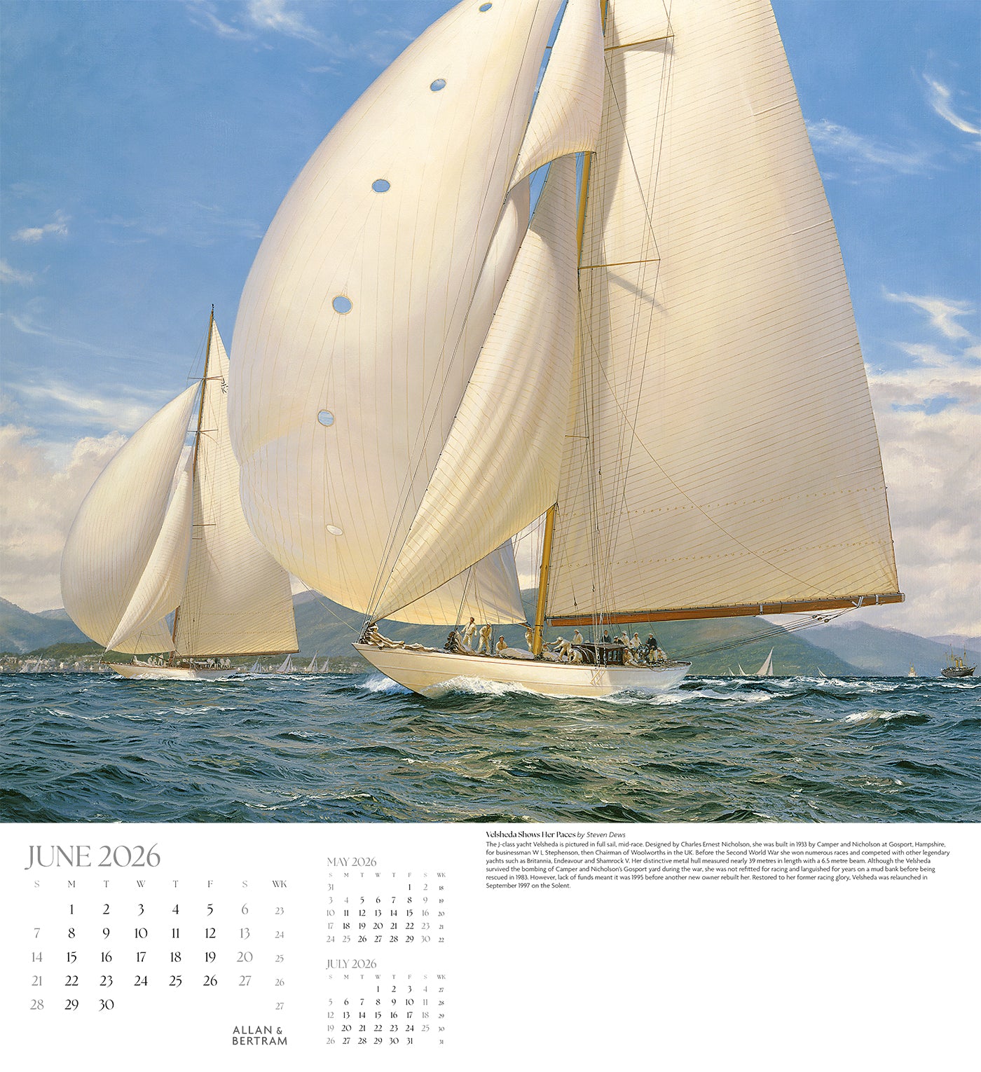 Maritime Gallery Wall Calendar
