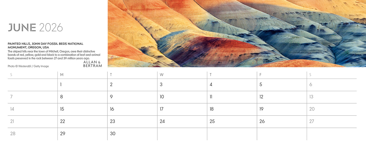 Nature's Architecture Desk Calendar