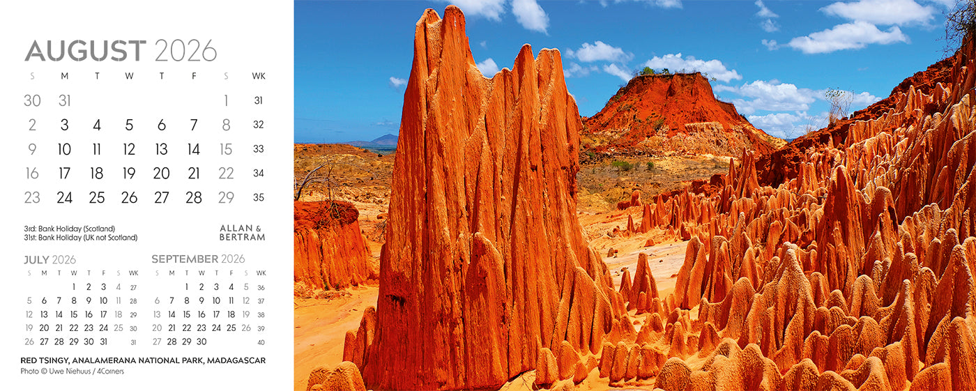 Nature's Architecture Desk Calendar