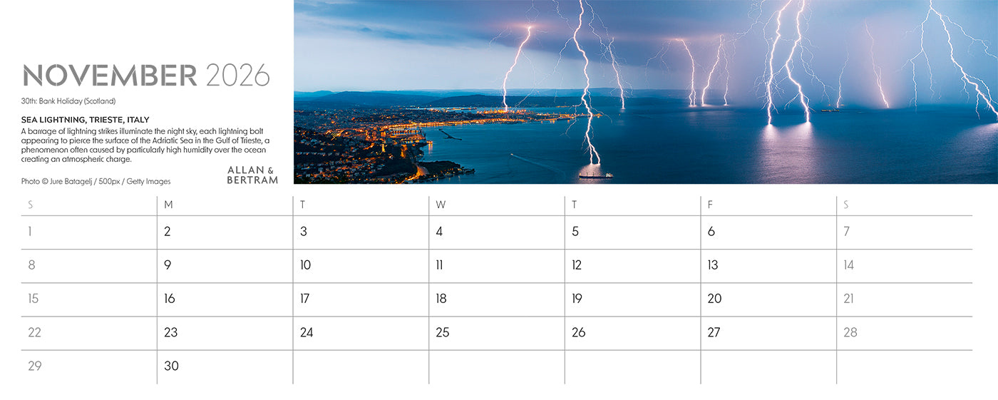 Nature's Architecture Desk Calendar
