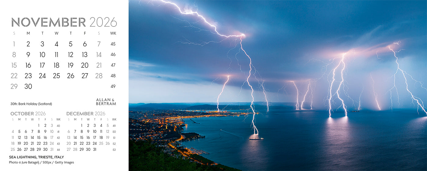 Nature's Architecture Desk Calendar